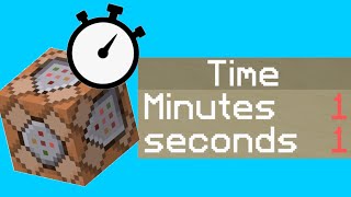How to make a time/stopwatch in Minecraft Java