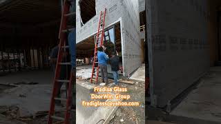 Installation of windows and doors of DoorWin Group from China in Dallas Texas.