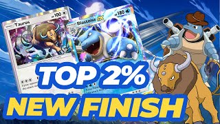 New Blastoise EX Deck Tournament Matches from TOP 2% Finish out of 650 players in Pokemon Pocket