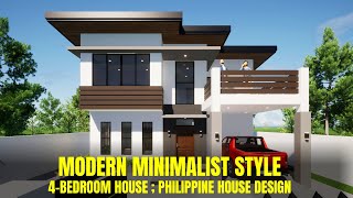 MODERN MINIMALIST STYLE 4-BEDROOM HOUSE DESIGN