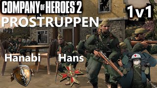 CoH2: PROSTRUPPEN -  Hans(OST) vs Hanabi(US) Arnhem Checkpoint