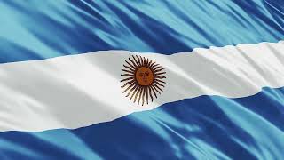 Argentina flag waving on background 4K video free download