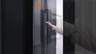 Aluminum thermal break folding door with retractable sliding screen #aluminiumdoors #foldingdoors