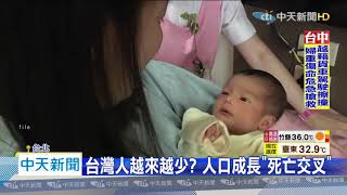 20200721中天新聞　人口成長「死亡交叉」　6月新娘少一半