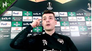 I would love to meet those who abuse me! I Arsenal v Benfica I Granit Xhaka press conference
