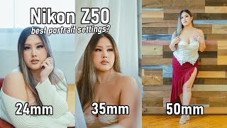 The BEST Portrait settings for the Nikon Z50