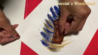 Peacock Feather Painting | No Copyright Peacock Sound #painting #peacockfeather#nocopyrightsound