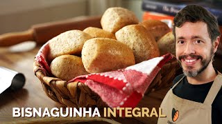 BISNAGUINHA INTEGRAL - Receita de pão fofinho feito com farinha integral