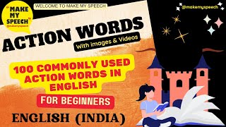 100 Action Words in English - Common Action Verbs with Pictures and Videos for Beginners