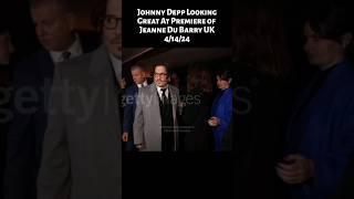 Johnny Depp On The Red Carpet At UK Premiere of Jeanne Du Barry 4/15/24 #shorts