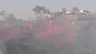 Firefighters stop forward spread of Garden Fire in Fallbrook