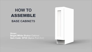 Spice Pull-out Cabinet Assembly Instruction for Luban Cabinets