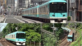 急カーブに急勾配もなんのその、京津線の高性能800系電車　18.5.15