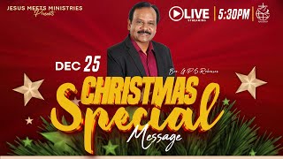 🔴 LIVE |  Special Christmas Message - TAMIL | Day 1731 | 25-12-2024| Bro. G.P.S.Robinson