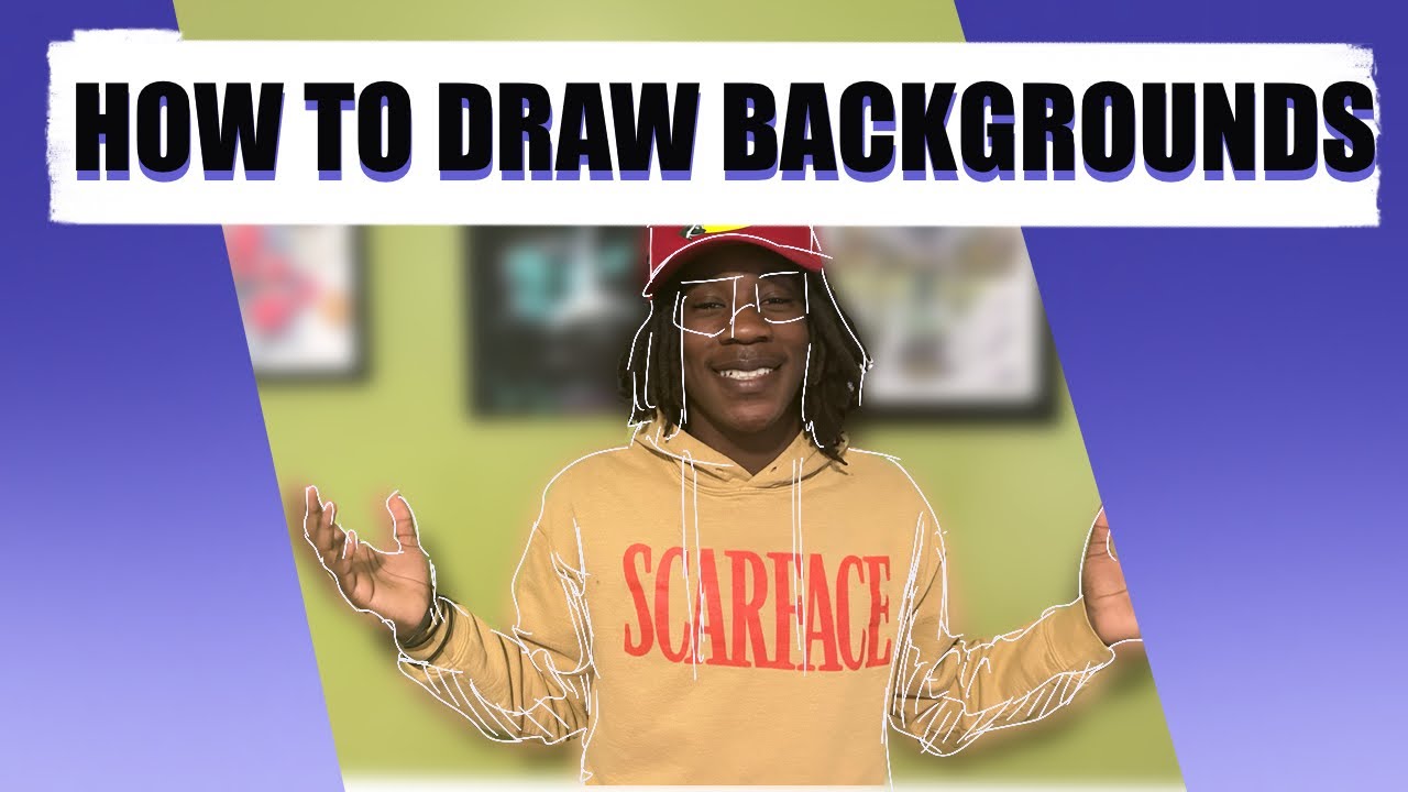How To Draw Backgrounds Youtube