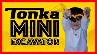 Tonka Mini Excavator Construction Truck Kids Toy Review