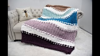 HAND KNIT A CHUNKY BLANKET