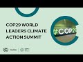 🔴 COP29: World Leaders Climate Action Summit | UN Climate Change