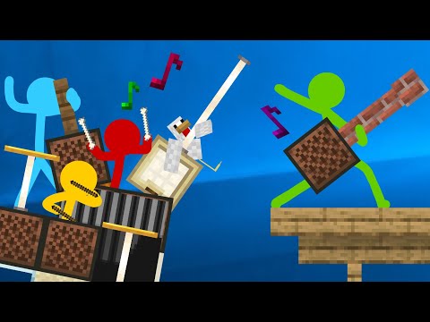 Note Block Battle - Animation vs. Minecraft Shorts Ep 16 (Music by