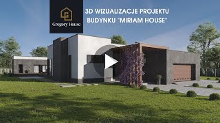 3D wizualizacja projektu domu “Miriam House”