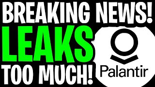 PALANTIR PRICE NEXT WEEK WAS LEAKED!! EVERYTHING JUST CHANGED OVERNIGHT! - PALANTIR STOCK NEWS TODAY