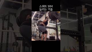 3대 운동 고중량 스쿼트 1rm에서 필요한 자세 테크닉