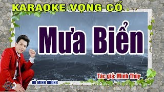 Vọng cổ - Mưa biển | Karaoke vọng cổ | beat mới Hồ Minh Đương