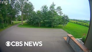 Meteorite crash landing captured on Ring doorbell