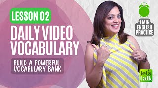 Lesson 02 - Daily Video Vocabulary | Increase Your English Vocabulary |  abecedarian #shorts