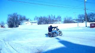 Harley On Snow