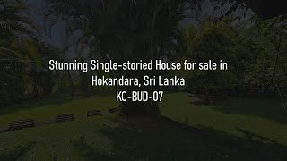 Stunning Single-storied House for sale in Hokandara, Sri Lanka | KO-BUD-07