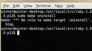 How-to uninstall ruby on rails in ubuntu