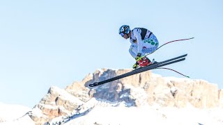 360° Video Südtirol Saslong slope - FIS SKI World Cup Downhill Val Gardena