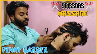 PENNY BARBER💈A Quick Head Massage with Scissors for Instant Relaxation 💈MASTER ASMR💈#ASMR