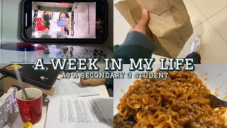 a week in my life as a secondary 3 student, studying + tuition