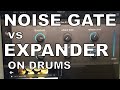 Noise gate vs. Expander - sound demo on a drum beat