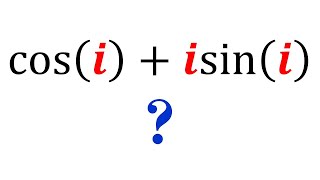 This is 'Very Complex' | cos(i)+isin(i)=? | Real or Imaginary? #maths