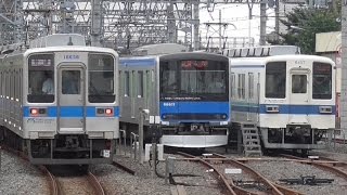 【春日部駅にて 野田線 全3系列 奇跡の並び】東武野田線 8000系 10030系 60000系 春日部駅にて 全3系列 奇跡の並び