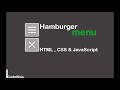 Animated Hamburger Menu Using HTML -  CSS  and JavaScript.