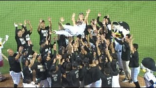 【21年間お疲れさま】井口資仁選手引退セレモニーでの胴上げ2017.9.24