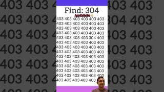 Find the number 304 #find #braintest #ig #brainteaser #shorts #finden #gk @gk #beach #love #edm