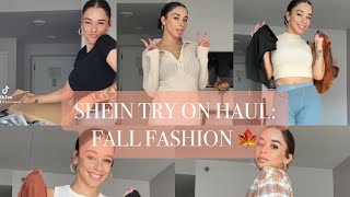 SHEIN TRY ON HAUL: FALL FASHION LOOKS 🧡 #shein #sheinhaul #fallfashion
