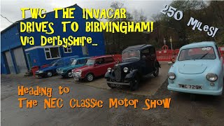 Driving my Invacar 250 miles to the NEC Classic Motor Show!