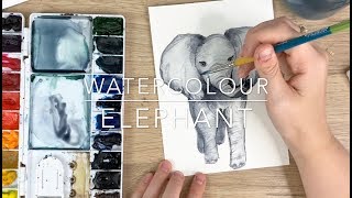 Watercolour Elephant Tutorial