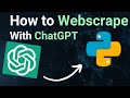 How to use ChatGPT and Python to Webscrape | Creating a Python Web Scraper with ChatGPT and AI