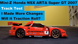 Kyosho Mini-Z Honda NSX ARTA Super GT 2007 - More Changes, Will it Still Traction Roll?