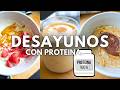 3 Desayunos usando Proteina❗️ Fácil, Pocos Ingredientes, Super Delicioso! #proteinpowder