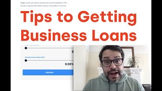 Tips to Getting Business Loans | Business Loan Calculator Announcement