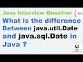 What is the difference Between java util Date and java sql Date in Java ?
