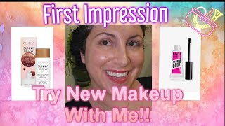 New Drugstore Makeup | First Impression | NYX Brow Gel & Pacifica Sunny Glow#mak